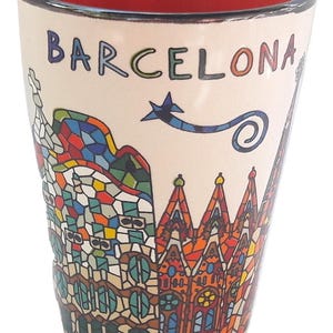 Schuss Keramik Spanien Barcelona Tequila Park Güell Sagrada Familia Casa Mila.red