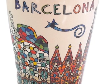 Keramiek geschoten Spanje Barcelona Tequila Park Güell Sagrada Familia Casa Mila.red