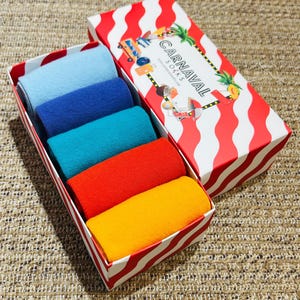 Colorful Cotton Socks Gift Box: Solid Color Unisex Socks
