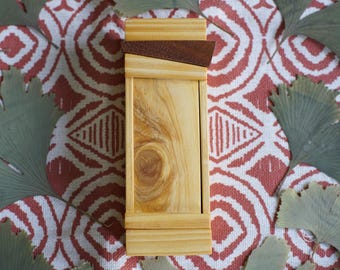 Japanese pencil box, solid wood, handmade in Germany by Flatcat Ghostworks