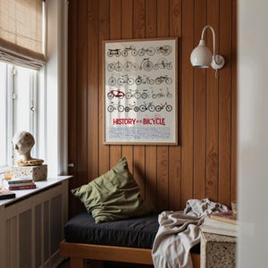 Bicycle Evolution Poster: Vintage to Modern Cycling Wall Art image 3