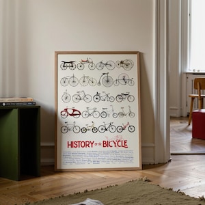 Bicycle Evolution Poster: Vintage to Modern Cycling Wall Art image 4