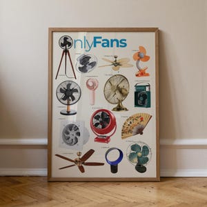 Funny Fan Evolution Poster: Engineering Humor Wall Art