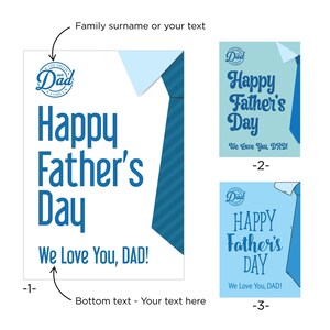 Happy Father’s Day Custom Sign, Personalized Printable Welcome Fathers Day Poster, Digital Download Fathers Day Party Sign PNG