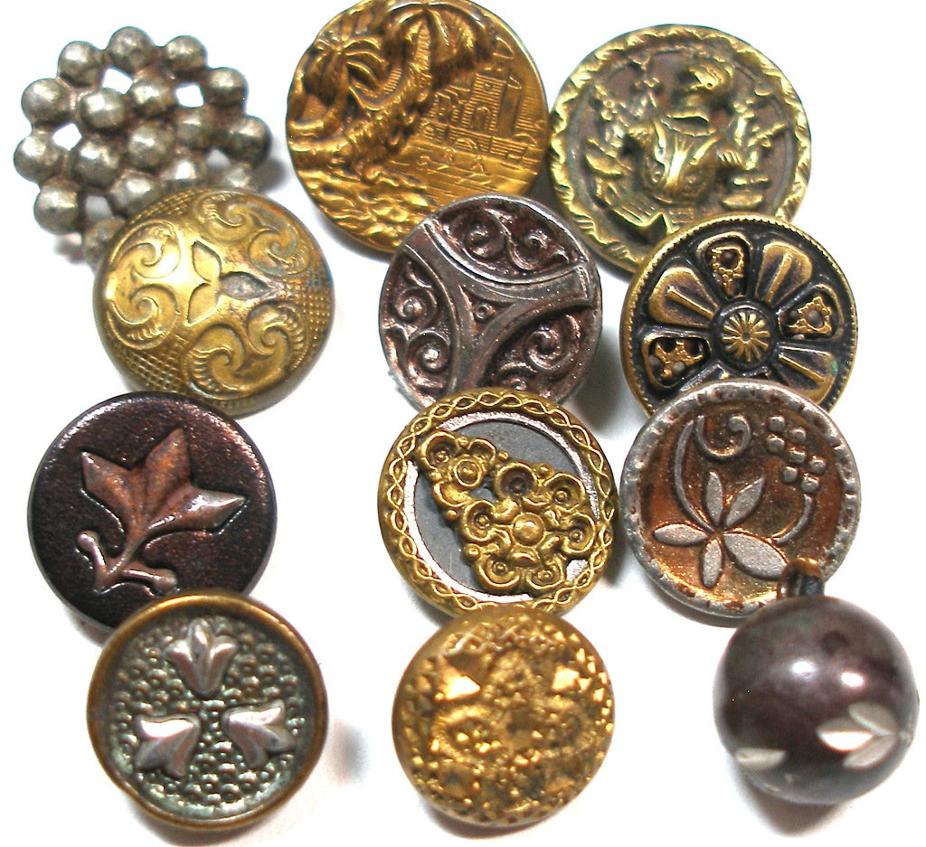 Edwardian 18ct Gold Collar Studs In Original Box C1900