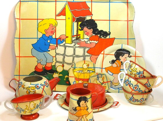 tea set for bath