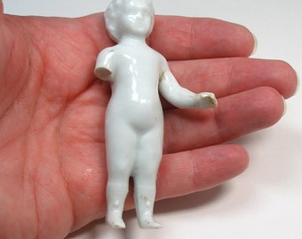 LG Frozen Charlotte doll from Germany. Antique porcelain, tall size. 3.5"