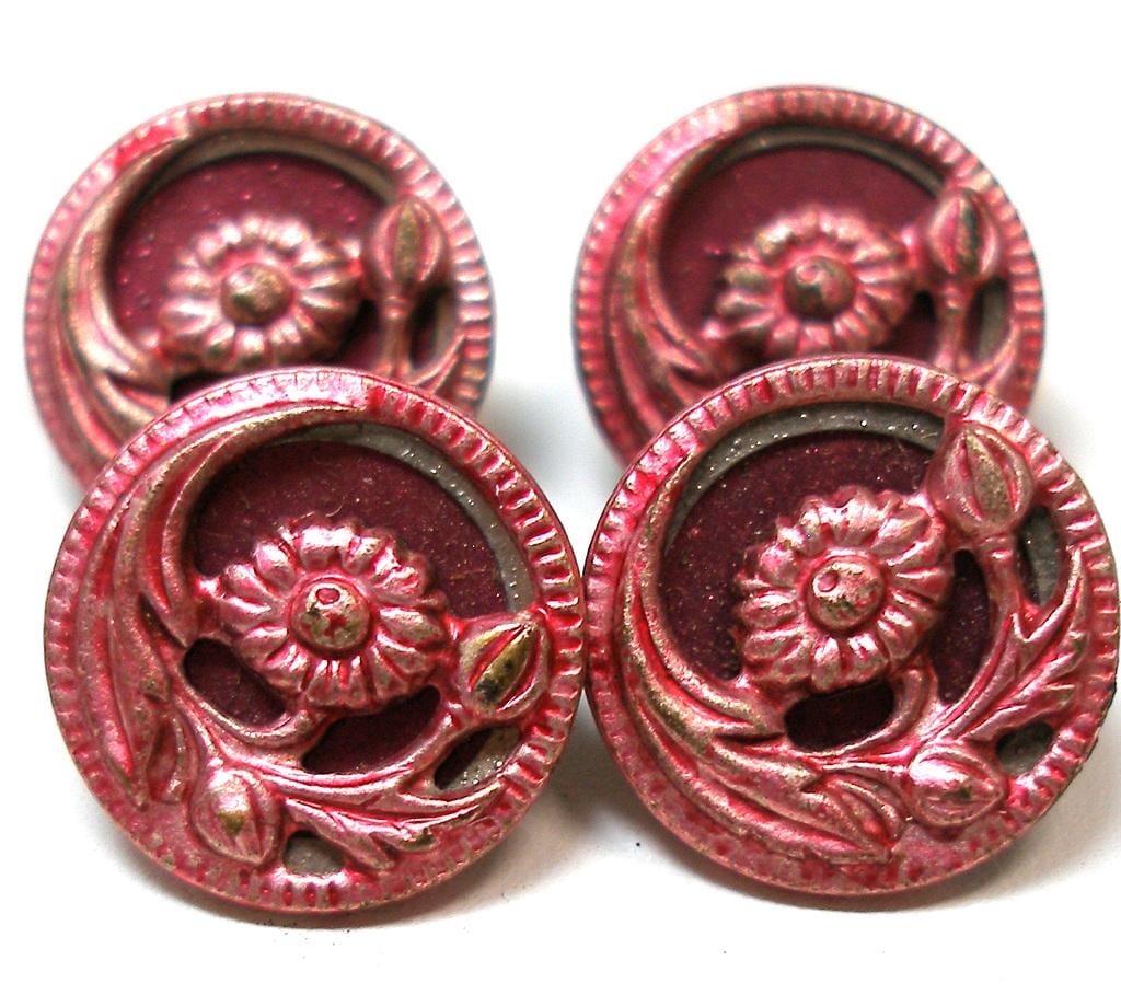 Antique enamel buttons - Etsy 日本