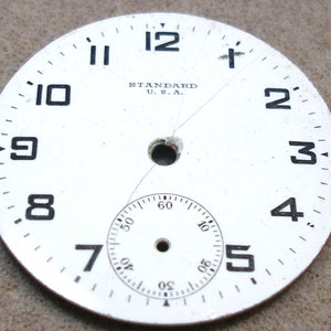 Grande quadrante vintage dell'orologio, quadrante in smalto. 1 3/4", in VENDITA