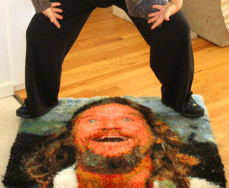 Big Lebowski Dream Latch-hook rug The Dude abides. Limited image 3