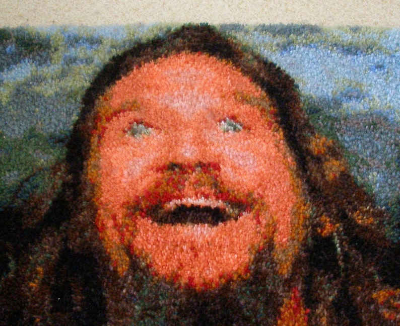 Big Lebowski Dream Latch-hook rug The Dude abides. Limited image 4