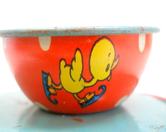 ブリキのおもちゃ アヒル 50年代 DAITO 日本製 ブリキのおもちゃ アヒル 50年代 DAITO 日本製