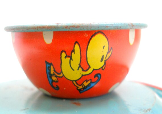 50 年代のブリキのおもちゃのティーセット、オランダのアイス