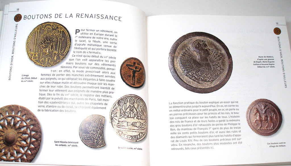 Boutons by Loic Allio. 1st Edition Book of Buttons, Antique