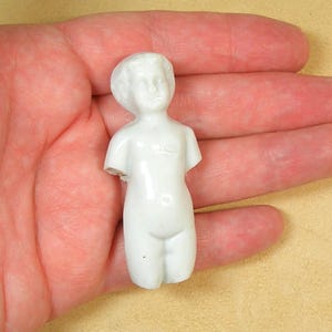 2 1/2&quot; Frozen Charlotte doll from Germany. Antique porcelain.  Real 19th century toy.