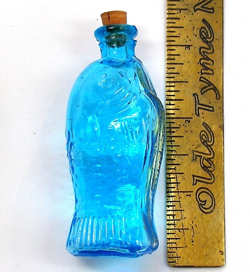 3 Vintage mini glass bottles 1970's antique reproduction Etsy