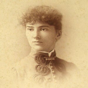 Kabinettkarte Fotografie Porträt einer Dame, Ohio. Papier Ephemera.