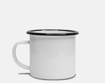Lager-Becher 10 Unze. (Schwarzer Rand)
