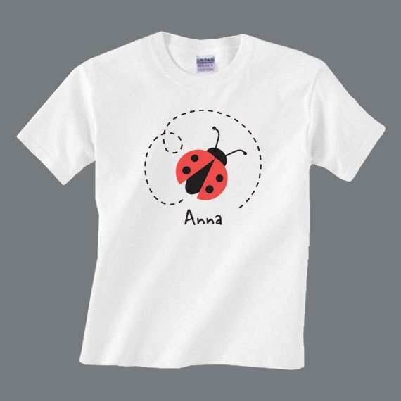 Items similar to Personalized Ladybug TODDLER TShirt on Etsy
