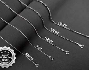 925 Sterling Silber Kette, Halskette für Frauen, Twist Rope Kette, Handgemachtes Silber Schmuck, Geschenk für sie, Weizen Seil Armband, Oxidierte Kette