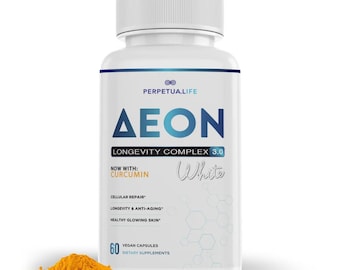 Liposomal NAD+ Supplement: AEON White Energy & Cellular Support