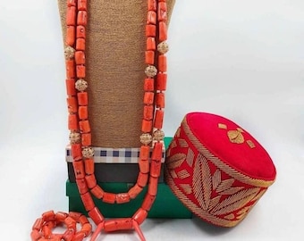 Afrikanische Perlenmütze, afrikanische Bräutigam Perlenmütze, afrikanische Hochzeitsperlen, afrikanische traditionelle perlenbesetzte trendige Mütze, afrikanische Perlen einheimischer Schachtelhalm.