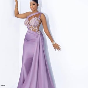 lace prom dress etsy V Neck Spaghetti Straps Lace Floor Length Prom Dress