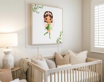 Fairy Nursery Print: Girls Bedroom Wall Art (Digital Download)