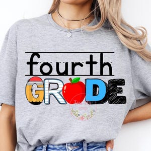 Vierte Klasse Png, Notenstufe Png, Vierter Klasse Lehrer Png, Zurück zu Schullehrer-Shirt Png, 4.Klasse T-Shirt Design, Erster Tag Shirt