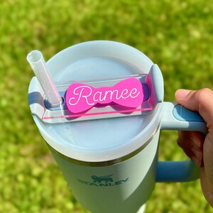 Custom Tumbler Name Plate, 40 oz Custom Stanley Name Plate - Personalized Tumbler Decoration - Acrylic Name Plate, Stanley Accessories Gifts