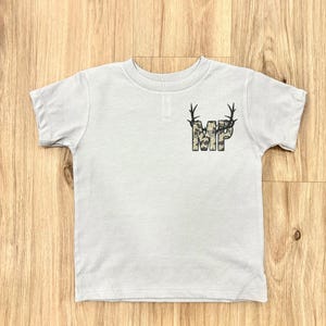 Personalized Deer Season Kids Shirt, Custom Toddler Buck Hunting Outfit, Whitetail and Mule Deer Tee, Custom Deer Season Shirt, Camo Tee