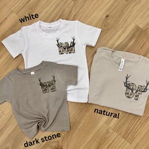 Personalized Deer Season Kids Shirt, Custom Toddler Buck Hunting Outfit, Whitetail and Mule Deer Tee, Custom Deer Season Shirt, Camo Tee