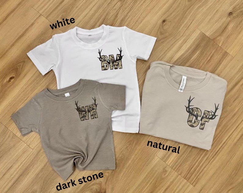 Personalized Deer Season Kids Shirt, Custom Toddler Buck Hunting Outfit, Whitetail and Mule Deer Tee, Custom Deer Season Shirt, Camo Tee
