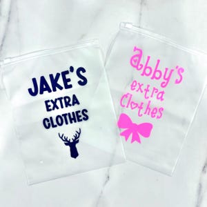 Extra Clothes Bags, Headphone Reusable Bags, Daycare Clothes Bag, Pre-K Clothes Bag, Bag for School, Reusable Bags for Kids School Supplies