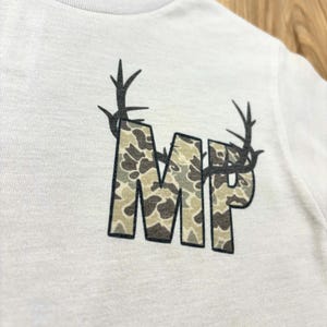 Personalized Deer Season Kids Shirt, Custom Toddler Buck Hunting Outfit, Whitetail and Mule Deer Tee, Custom Deer Season Shirt, Camo Tee