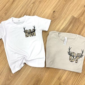 Personalized Deer Season Kids Shirt, Custom Toddler Buck Hunting Outfit, Whitetail and Mule Deer Tee, Custom Deer Season Shirt, Camo Tee