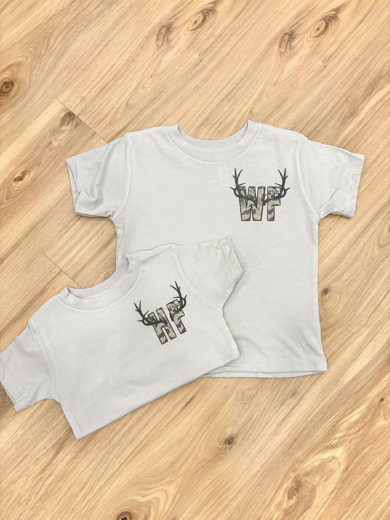 Personalized Deer Season Kids Shirt, Custom Toddler Buck Hunting Outfit, Whitetail and Mule Deer Tee, Custom Deer Season Shirt, Camo Tee
