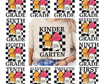 Grade Level Teacher Shirt Png Bundle (Digital Download)