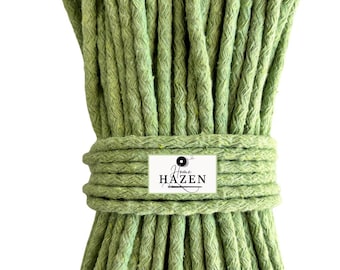 4-5 mm Cord Rope 45-50 Meters 500 Gram Braided Cotton Rope for Sewing, Cotton Yarn for Basket, Tress Rope, Cotton Cord, Boho Basket Yarn