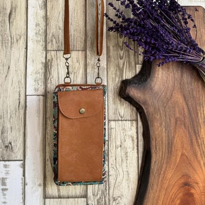 Cartera de hombro estilo bohemio, cartera con estampado de alfombra turca, bolsos y carteras de tela Terme, cartera con soporte para teléfono, bolso de hombro para mujer