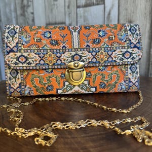 Boho wallet, Turkish wallet,  Women's wallet, Handmade wallet, Handmade gift for women, carpet design fabric wallet,hippie wallet,