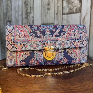 Boho Geldbörse, Türkisch Stoff glänzende Damen Geldbörse, Handgefertigte Geldbörse, Damen Geldbörse, Hippie Geldbörse, Boho Geldbörse, Schultertasche und Portemonnaie