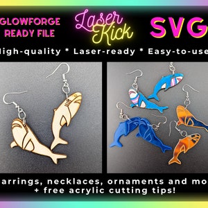 IKEA shark Blåhaj SVG Digital Download Transgender Pride Earrings