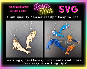 IKEA shark Blåhaj SVG Digital Download Transgender Pride Earrings