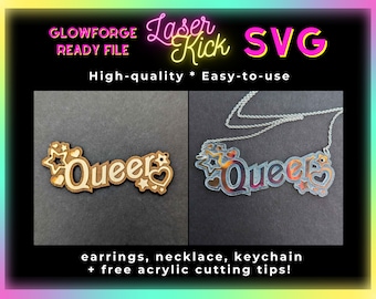 Queer Doll SVG Digital Download Pride Necklace