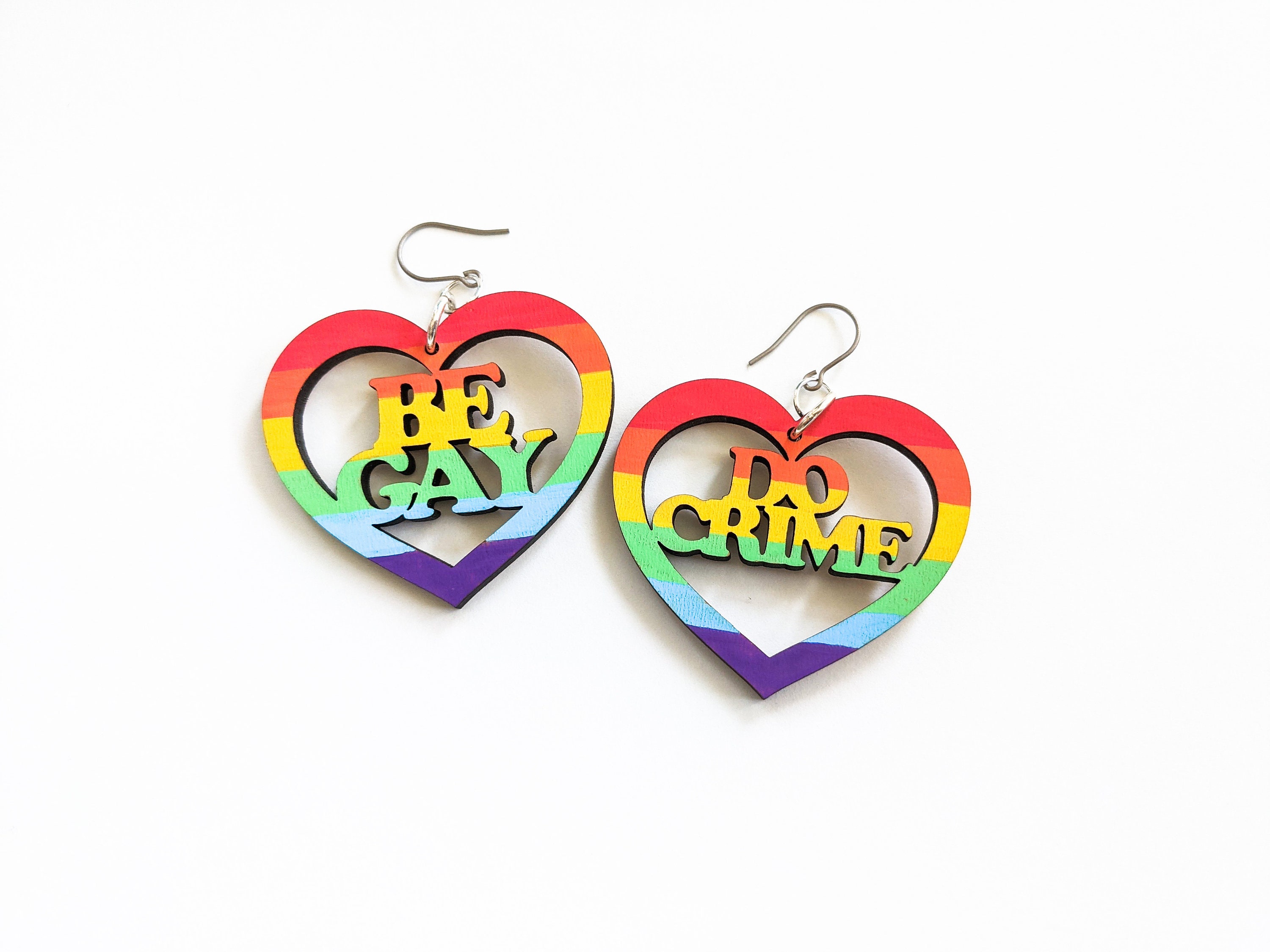 Be Gay Do Crime SVG File, Queer Jewelry, Glowforge Files - Etsy