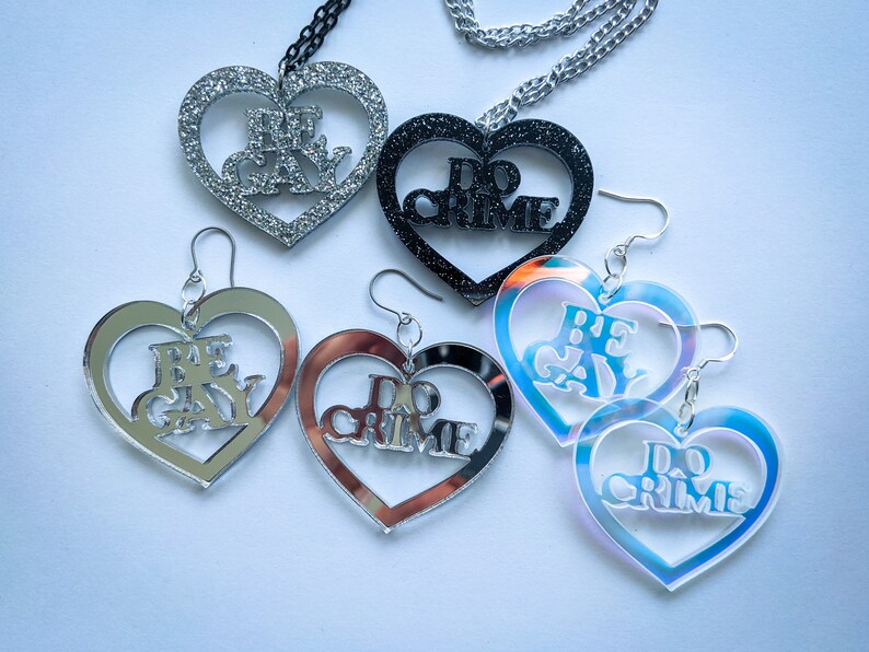 Be Gay Do Crime SVG File, Queer Jewelry, Glowforge Files - Etsy