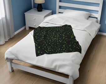 Wasteland Map Inspired Velveteen Plush Blanket, Gamer Gift