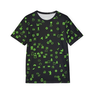 Fallout Wasteland Map - Unisex Gamer Jersey T-Shirt