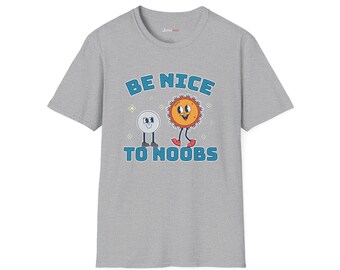 Be Nice To Noobs Gaming T-Shirt, Positive Vibes Gamer Shirt